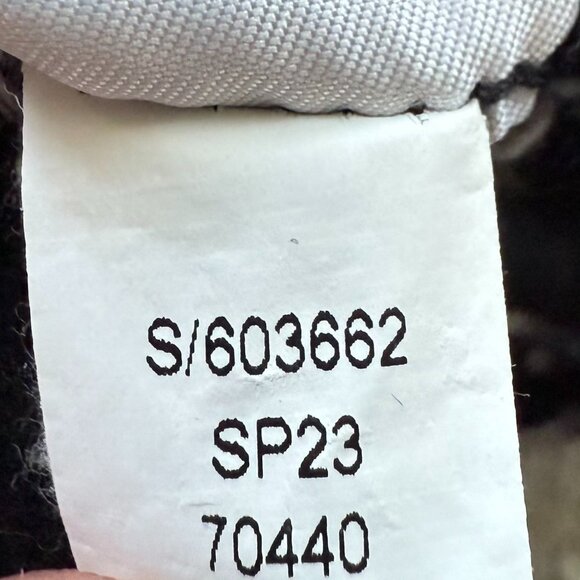 LOFT Black Textured Flowy Blouse Boho Striped Sz M - Picture 7 of 8